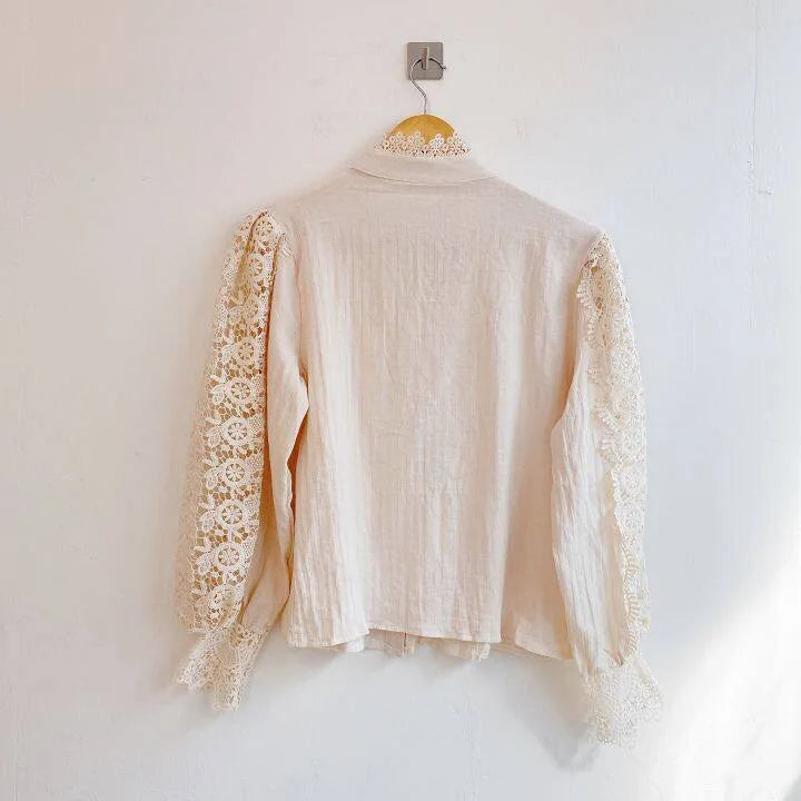 Women Chiffon Button Turtleneck Shirt .