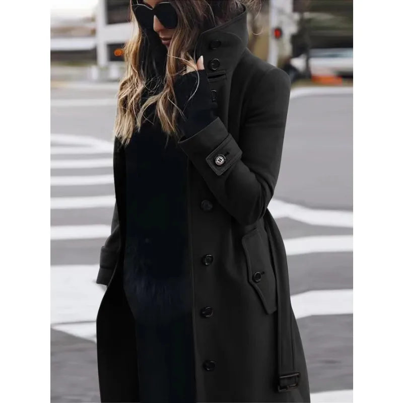 New Woolen Coat Women's Slim Fit